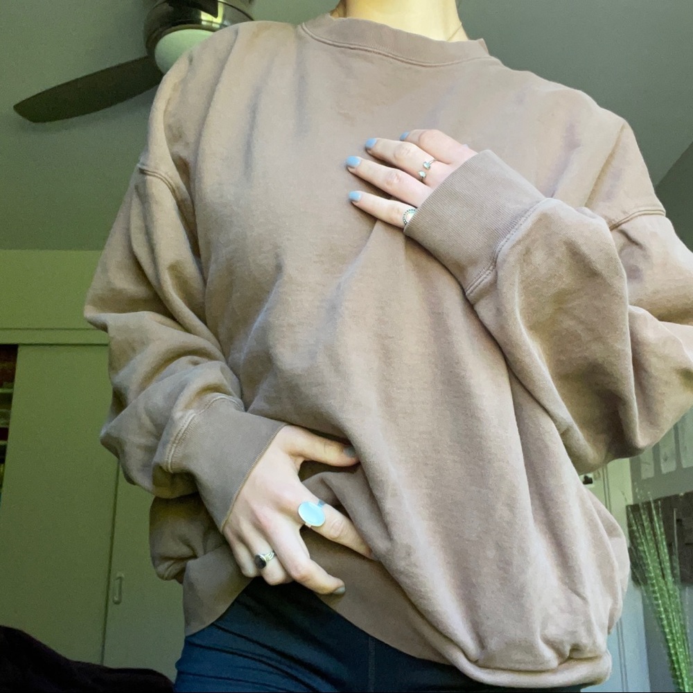 J Galt Brown Pullover sweatshirt - oversized